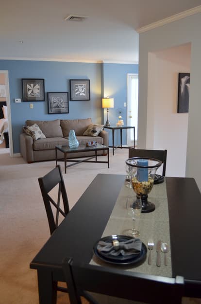 Bentley Ridge Apartments Interior Lancaster PA Living Room Dining Room